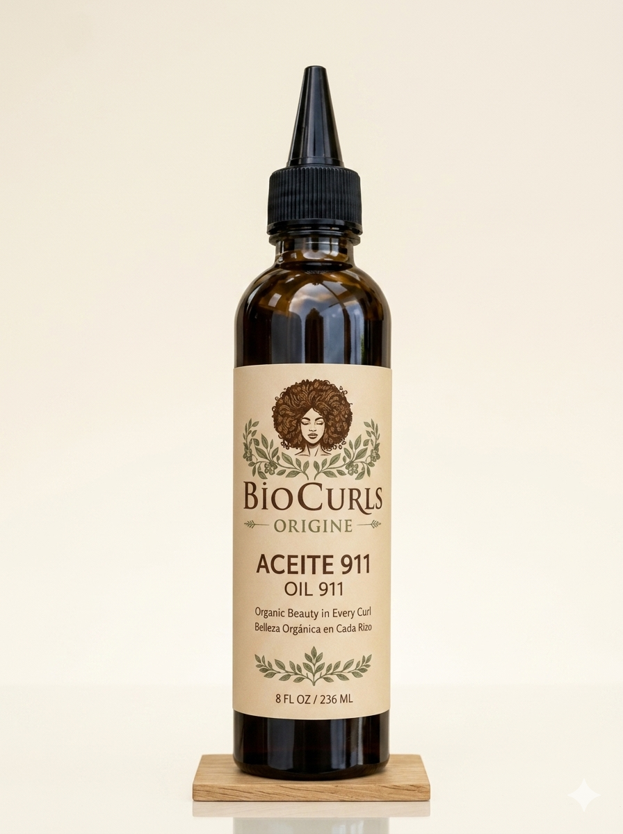 BioCurls Origine - Aceite 911 (Oil 911) | Tratamiento Capilar Orgánico
